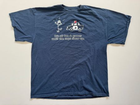 Cops joke t-shirt MEN XL