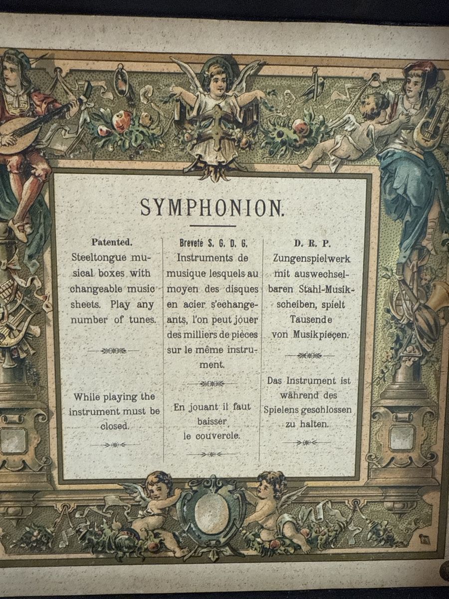 Giradischi: 1 traumhaftes, antikes Symphonium  mit extra Lochplatten – Usato da Herrliberg venduto da Phipsi03 1