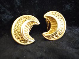 Ohr - Clips in Goldfarbe signiert