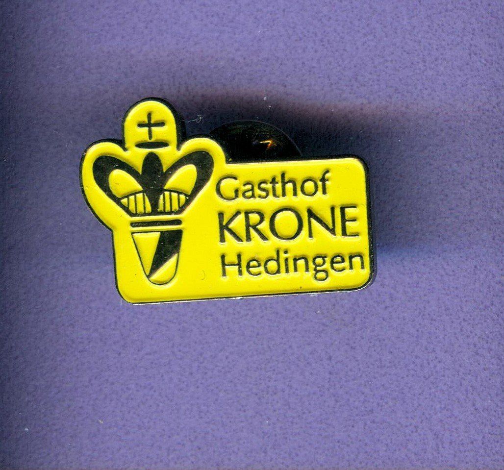 Plaketten & Abzeichen: Rest.  KRONE  Hedingen – Gebraucht aus Winterthur von Sammleroase