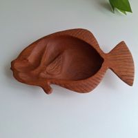 Bol poisson en teak vintage 1960