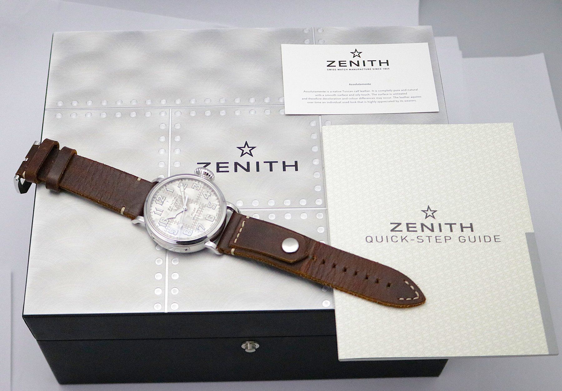 Zenith Orologi: Zenith 05.2430.679/17.C902 Pilot Type 20 Silver Automatic 45 – Usato da Basel venduto da SwissManufactures 3