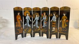 Kleiner Asiatischer Wandschirm 6-teilig