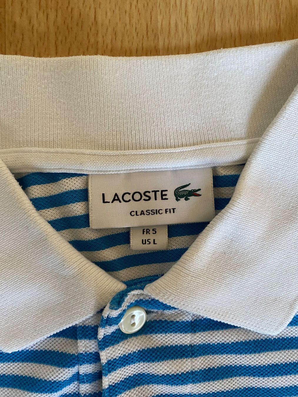 Lacoste Polo-Shirts: Lacoste Polo Stripped L – Gebraucht aus Bettens von loa_y9m6 2