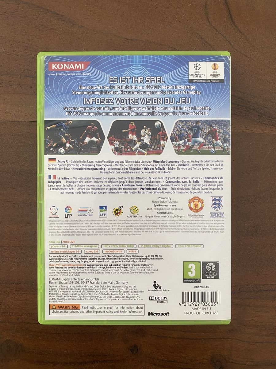 Microsoft Giochi: Pro Evolution Soccer 2012 (PES 2012) für Xbox 360 – Usato da Thunstetten venduto da Virus_33 2