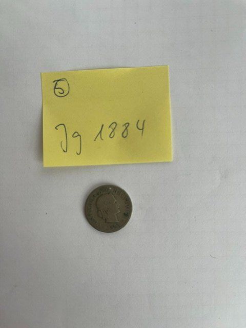 Alle Münzen: 10 Rappen Münze 1884 - Schweiz – Gebraucht aus Niederwil AG von dahu75 1