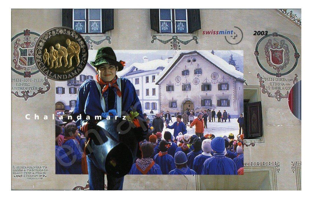 Alle Münzen: SET de monnaie suisse de 2003 non circulé FDC – Neu und originalverpackt aus Fribourg von Kiki020 2