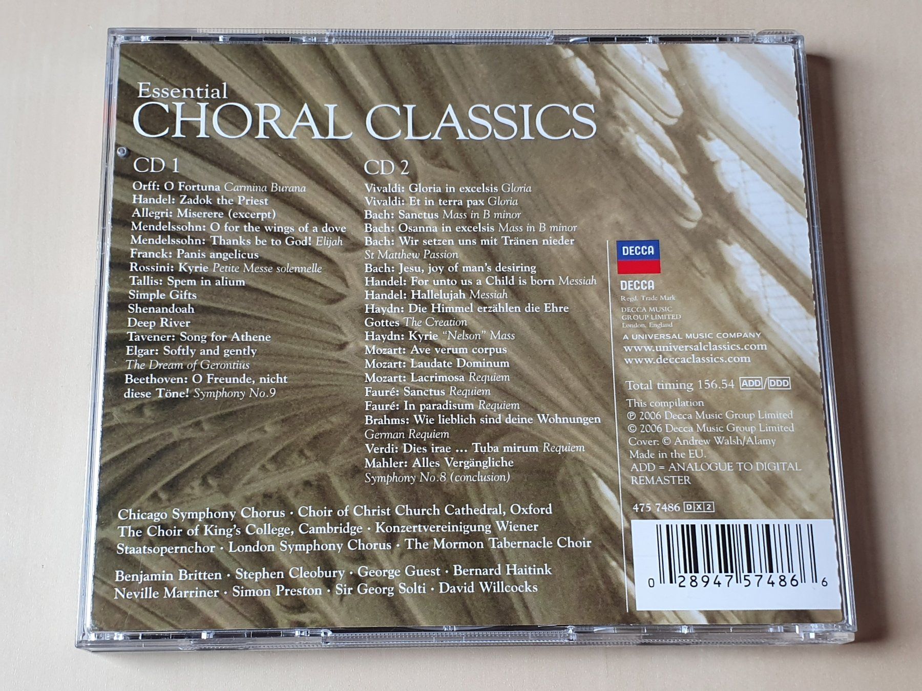 CD: Essential Choral Classics – Usato da Stansstad venduto da collectorsshop 1