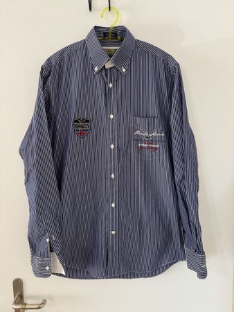 Paul & Shark Hemd gestreift blau weiss Grösse 39 fit M slim