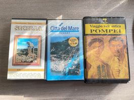 Italienische VHS Dokumentare Sizilien - Pompei usw