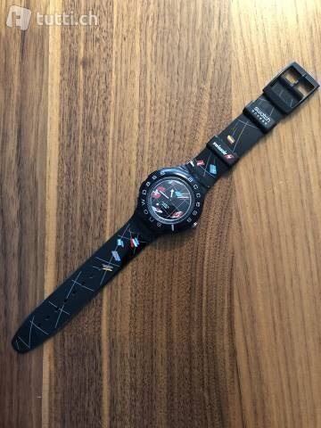 Swatch Orologi: Swatch Uhr Swiss-Ski Design „Swissair“ – Usato da Nänikon venduto da SabrinaWi 2