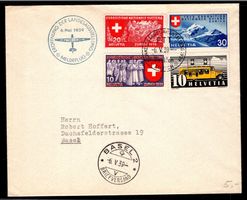 CH - Flugpost - Sonderflug - SF 39.2d - Stempel Basel