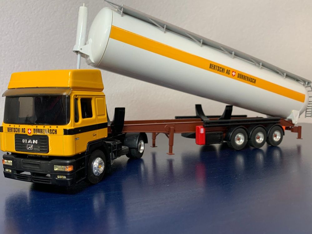 Camion Joal 1/50 - DAF CF 95 + Semi-remorque Pulvé Spitzer Eurovrac, Sans Boîte