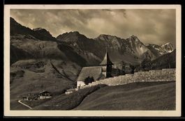 AK Arosa, Sommermorgen beim Bergkirchli
