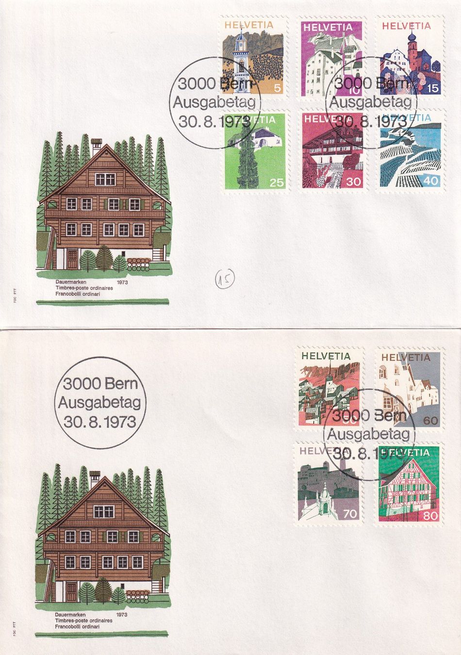 Tutti i francobolli: Lot 8 Briefe FDC 1972 - 1975 – Usato da Rossa venduto da becky05 1