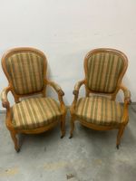 2 antike Armsessel  Louis XV Stil Nussbaum ca. um 1860
