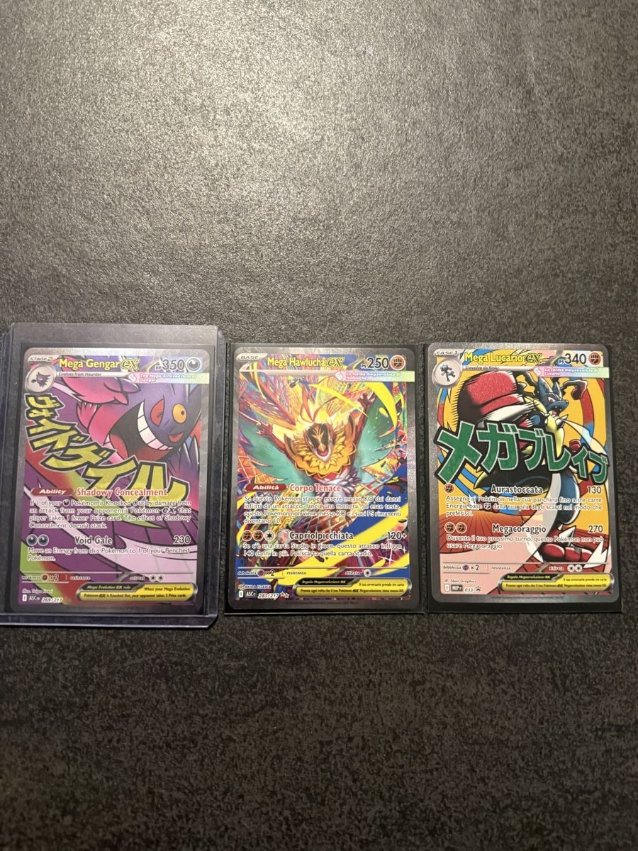 Pokémon Carte collezionabili: Mega Gengar, Mega Hawlucha, Mega Lucario – Nuovo (secondo la descrizione) da Lumino venduto da fab_9czj