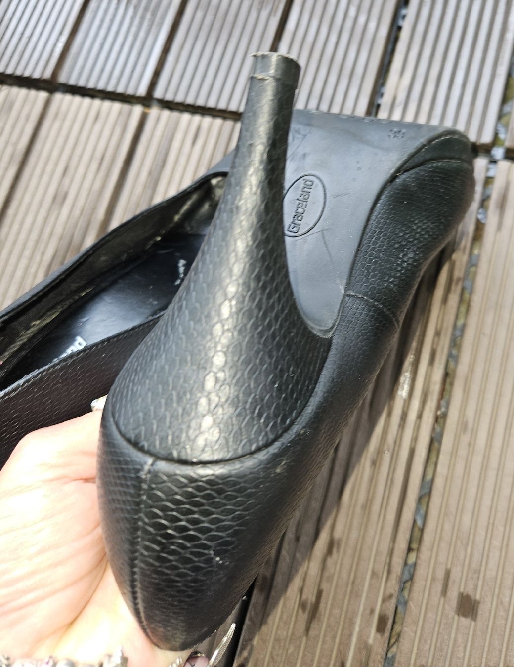 Graceland Scarpe da donna: Schwarze Graceland Pumps, Grösse 40 – Nuovo (secondo la descrizione) da Au ZH venduto da fundgruebli 1