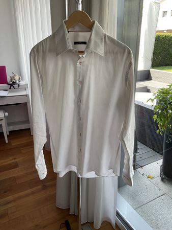 Chemise blanche Lucas Delli, taille L 41/42- État impeccable
