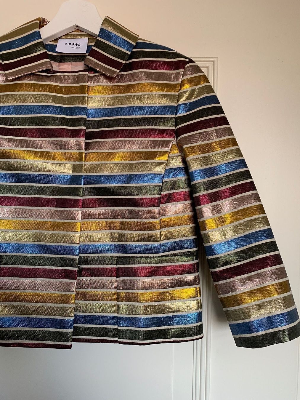 Akris Giacche: Cool lurex cocktail jacket Akris Punto – Nuovo (secondo la descrizione) da Sankt Gallen venduto da DDDAAA 1
