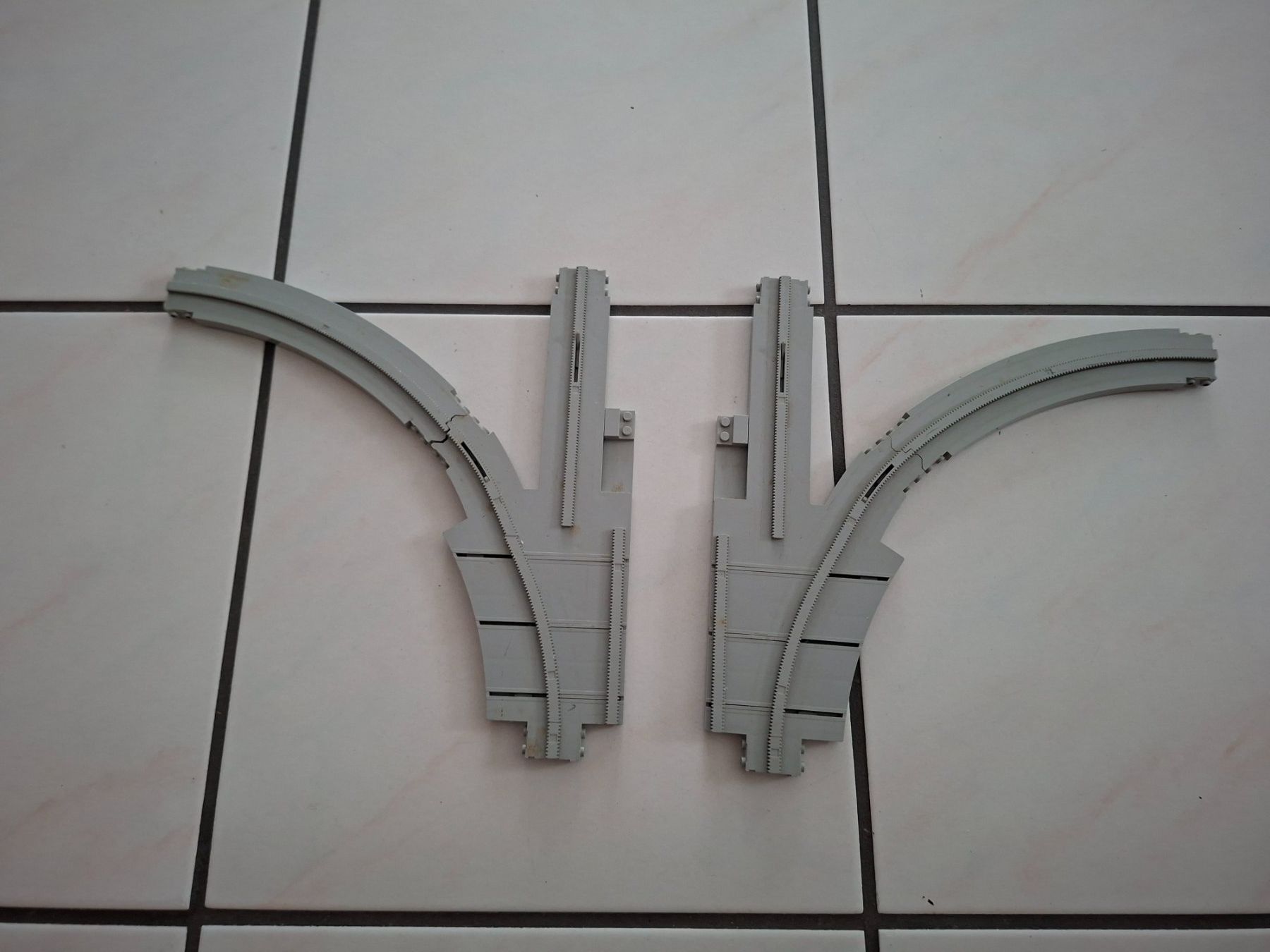 Lego Giocattoli: Lego Monorail  Weichen Rechts / Links – Usato da Schattdorf venduto da mamo1952