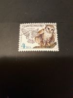 Rare timbre Tchécoslovaquie hibou effraie des clochers 🦉!