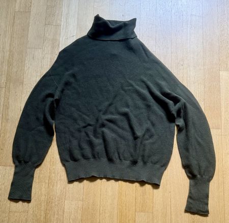 Molli Rollkragenpullover Schurwolle Grün Gr. S