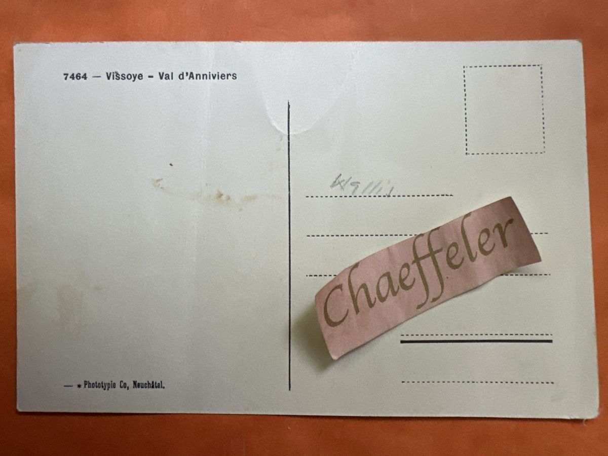 Cartes postales: Ansichtskarte Vissoye Val d'Anniviers Wallis alt – D'occasion à Zürich par Chaeffeler 1
