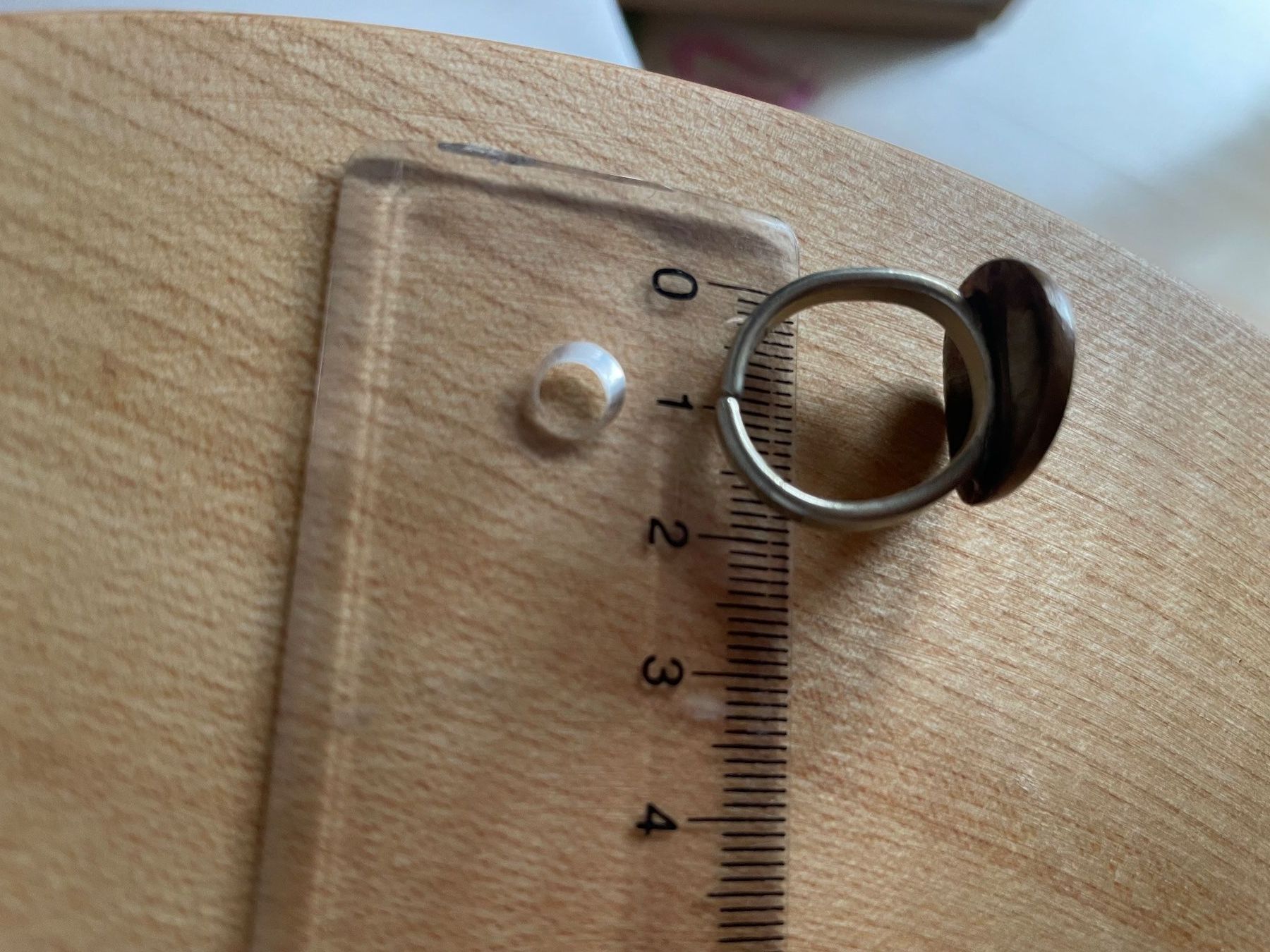 Anelli: Emaille Fingerring, Retro, blau – Usato da Köniz venduto da kupu-kupu 1