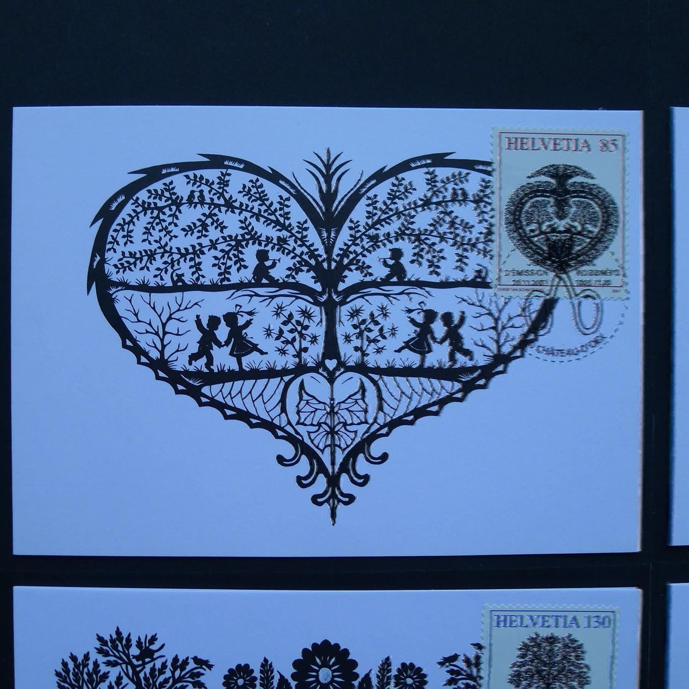 Tutti i francobolli: 2007 Nr. 1250A - 253A Maximumkarten Satz – Usato da Dagmersellen venduto da wyss1982 1