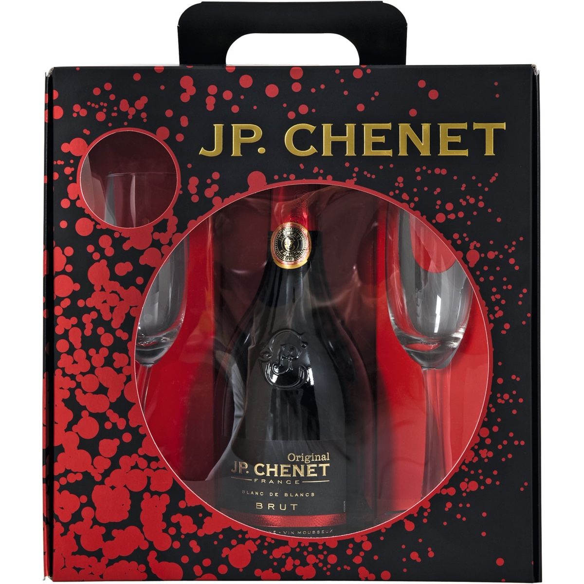 Vino: Geschenk Box J.P. Chenet Brut 75 cl + 2 Gläser Schaumwein – Usato da Diepoldsau venduto da Ganthammer 1