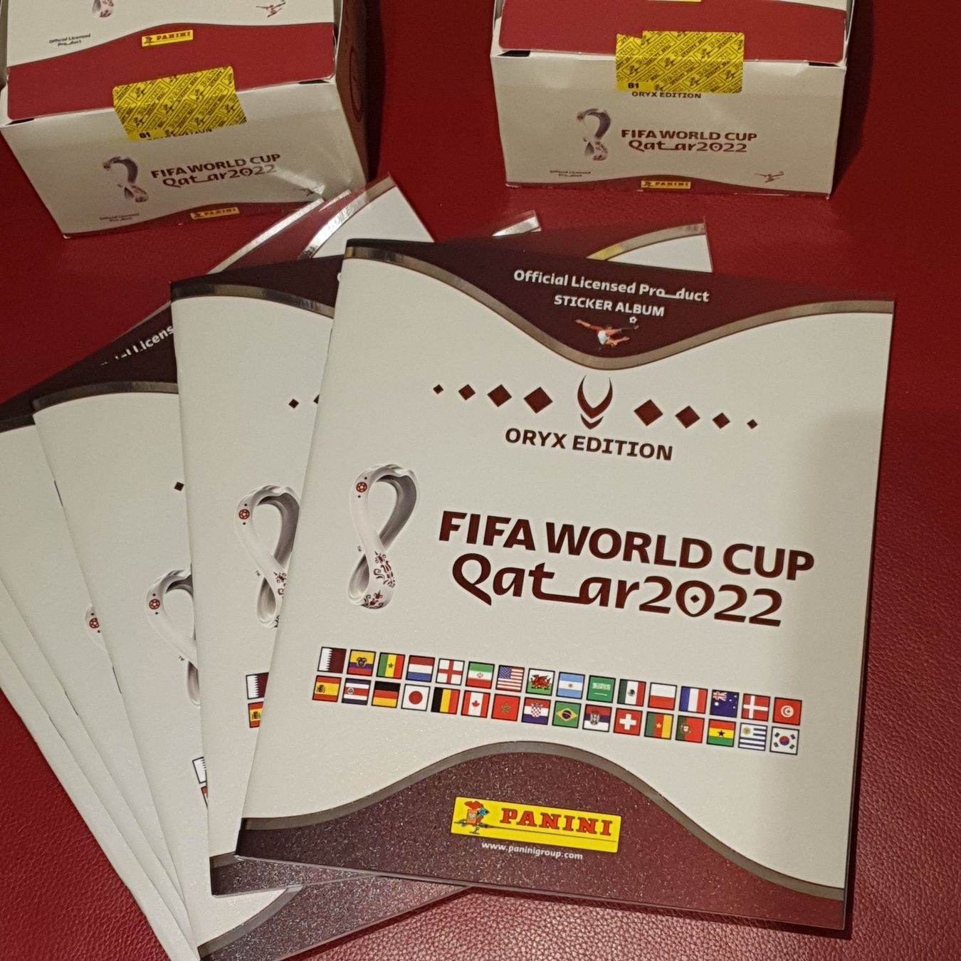 Panini 2022 QATAR ORYX Edition 2 Box Stiker Display Album (Neu und ...