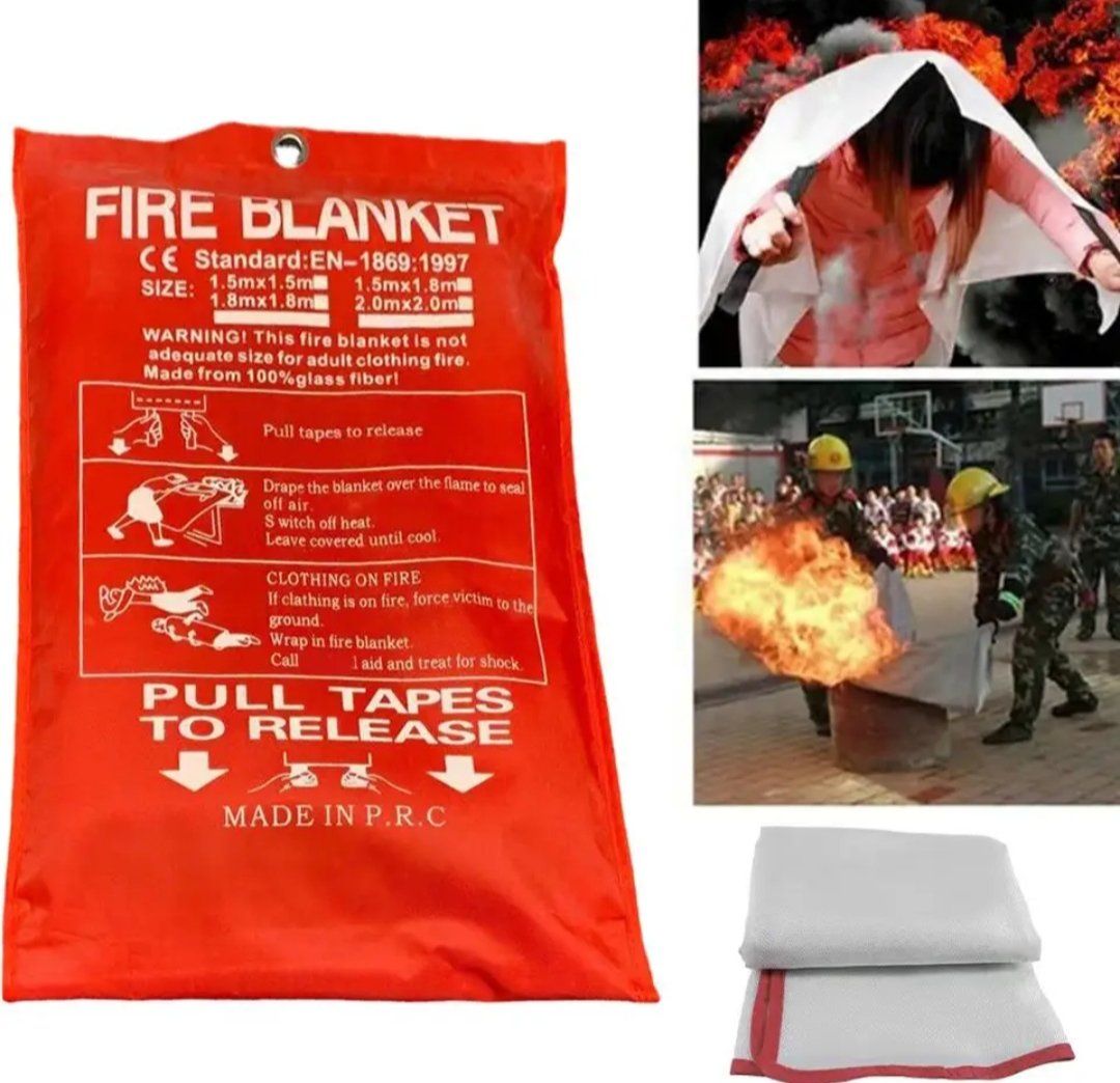 Feuerlöscher: Löschdecke aus Glasfaser 1x1m – Neu und originalverpackt aus Freienbach von SwissTopDeals 2