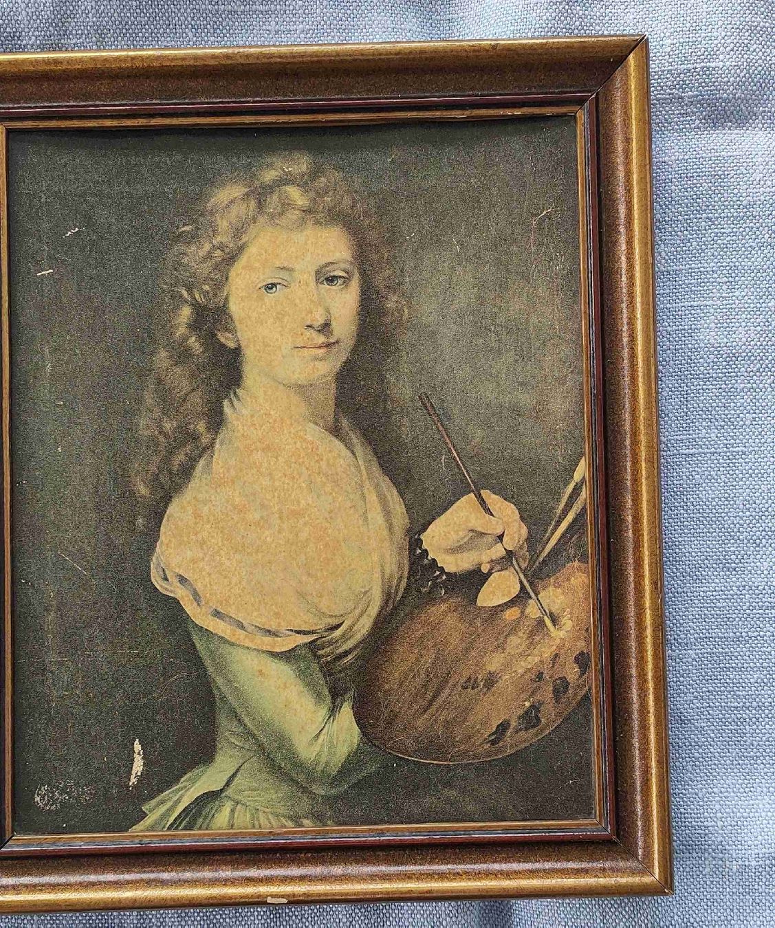 Foto & Immagini: Antikes Bild, junge Künstlerin – Usato da Gipf-Oberfrick venduto da minini
