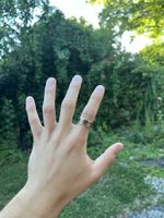 Ring mit Gold-Schwarz-Optik Edelstahl Edelring 19mm