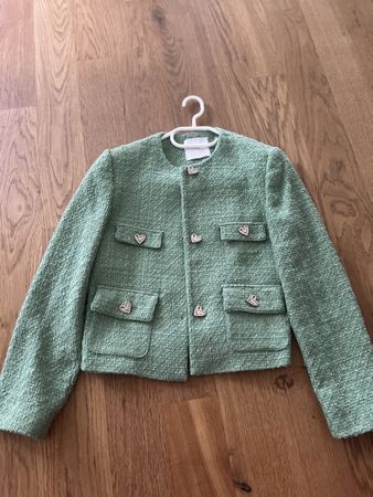 Grüne tweedjacke xs