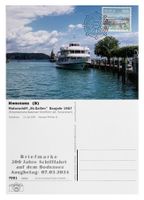 Konstanz Ersttag Briefmarke 200 Jahre Schifffahrt Bodensee