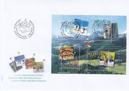 1168-1171 FDC Vollstpl. 100 Jahre Naturfreunde Bern 6.9.2005