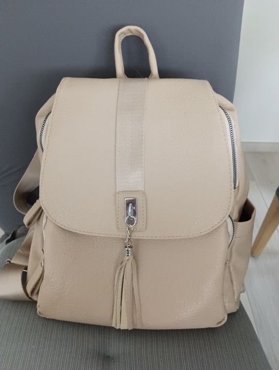 Verwunderlich Damen Rucksack Beige Fotos