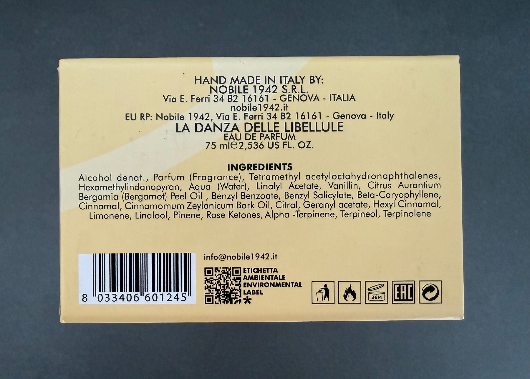 Profumi & Eau de Toilette: Nobile 1942 La Danza delle Libellule – Usato da Contone venduto da Chaos76 6