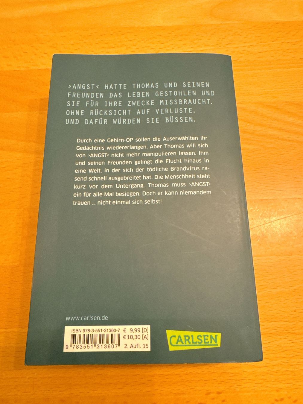 Libri: Thriller Todeszone - James Dashner (Maze Runner) – Usato da Muttenz venduto da denise06 1