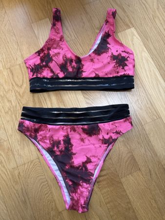 Pink Batik Bikini, Grösse L, neu