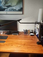 Moderne LED Schreibtischlampe schwarz dimmbar Bürolampe vers