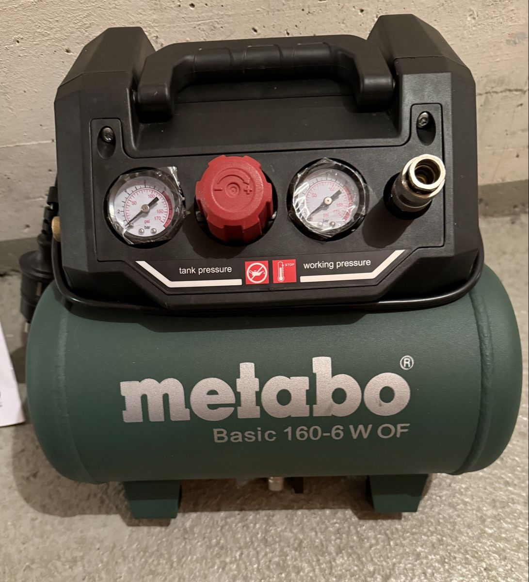 METABO Basic 160-6 W OF Kompressor Neuwertig 2-3 mal benutzt (Neu ...