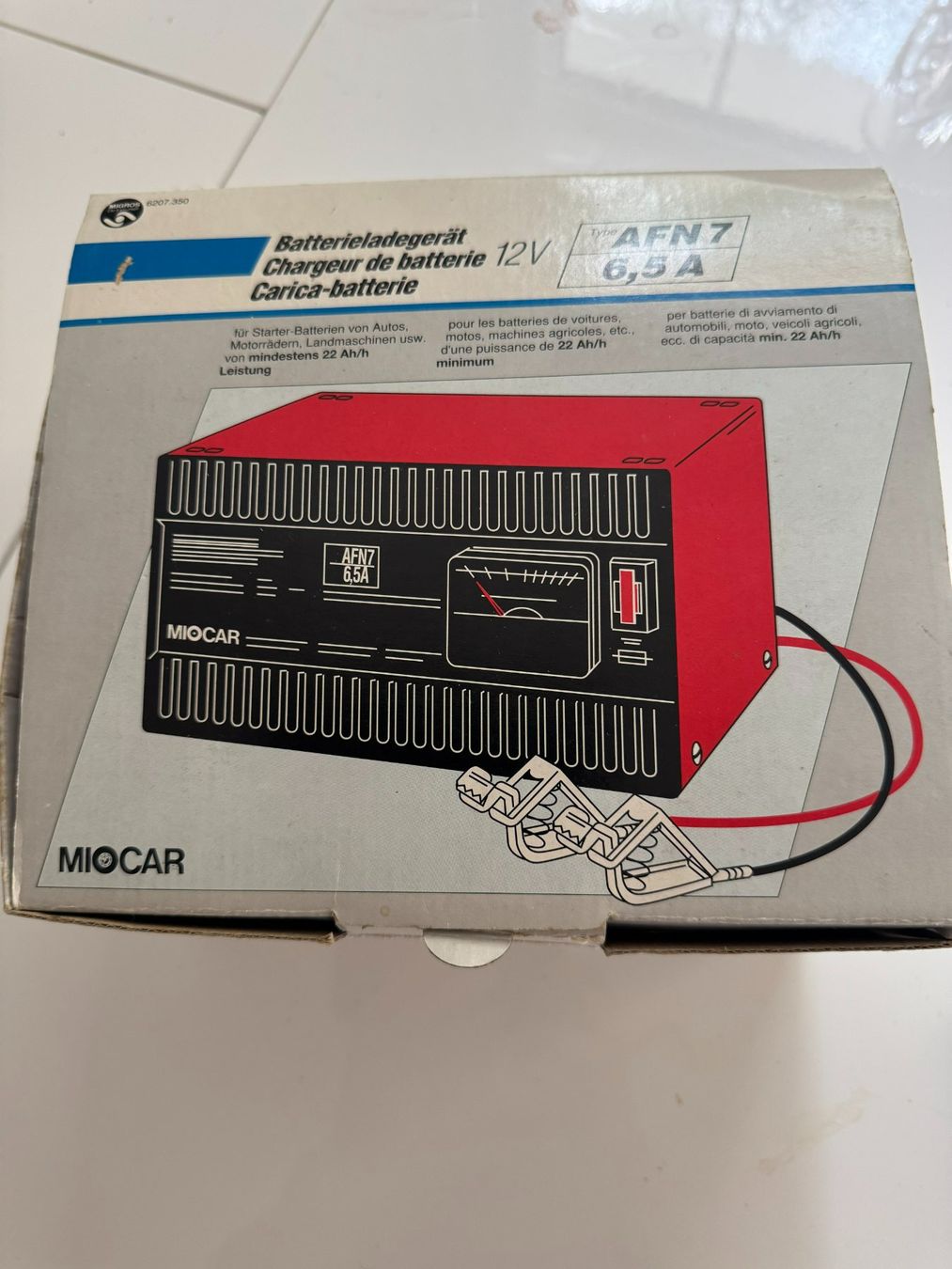Caricabatterie: MIOCAR AFN 7 Batterieladegerät 12V 6,5 A – Usato da Vaduz venduto da Greenturtle