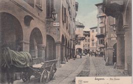 AK Lugano, Via Nassa - inizio 1900