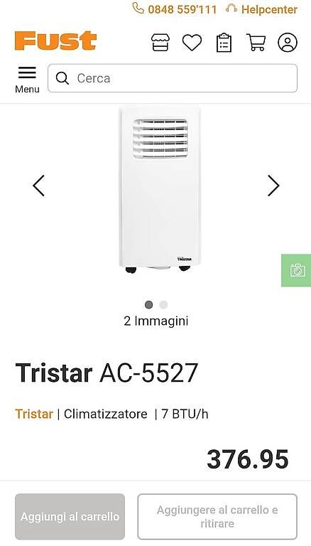 Condizionatori: Vendo condizionatore Tristar – Usato da Losone venduto da Tiz-losa 3