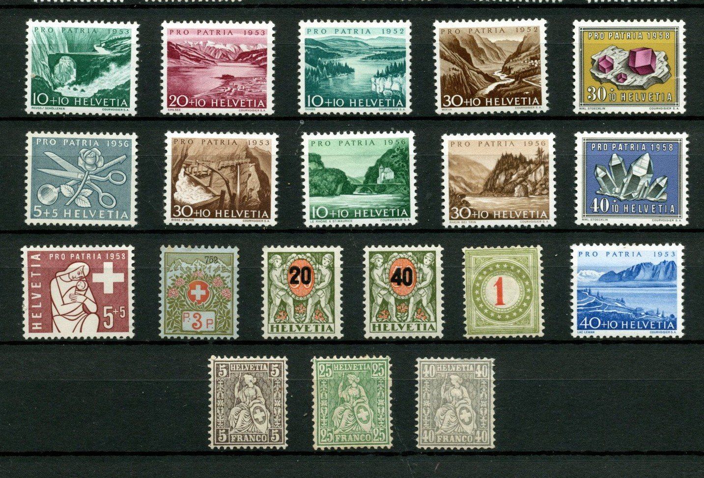Tutti i francobolli: TOP SCHWEIZ POSTFRISCHLOT MIT TOLLEN WERTEN ** – Nuovo (secondo la descrizione) da Sarmenstorf venduto da Tricardo 2