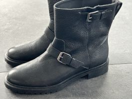 Neue LK Bennett Lederstiefel, Schwarz, Grösse 40