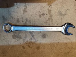 Clé plate mixte en chrome vanadium ouverture 22 mm